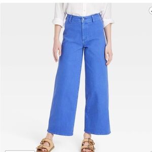 Sailor Wide Leg cropped Trousers Pants 14